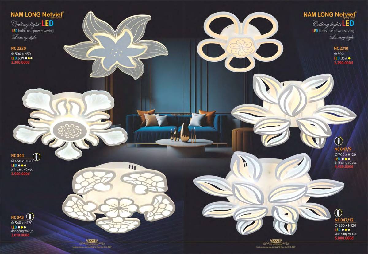 Đèn trang trí NAM LONG Catalogue và Bảng giá tại Bình Dương /Page 30